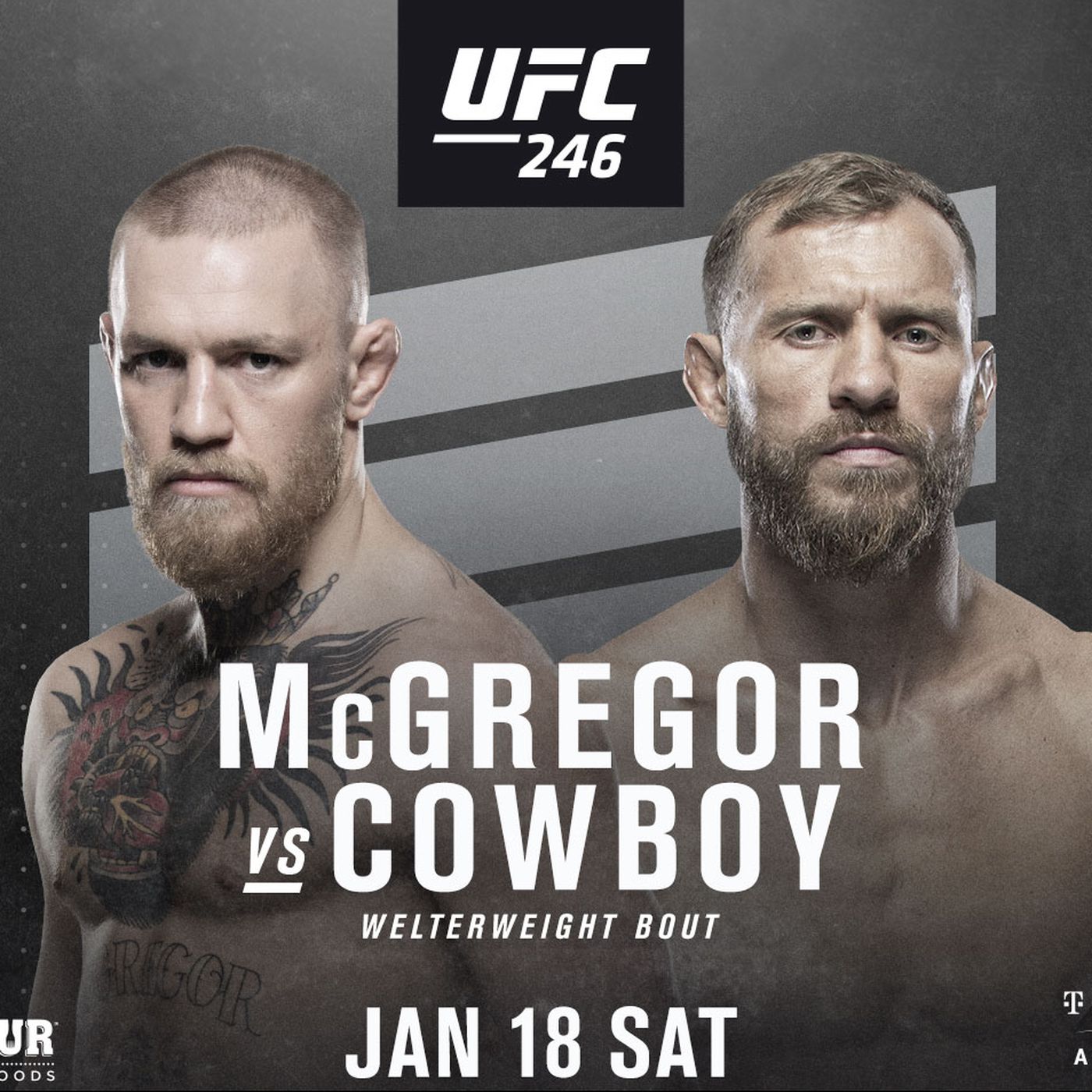 Upcoming Events – UFC 246 MCGREGOR VS COWBOY